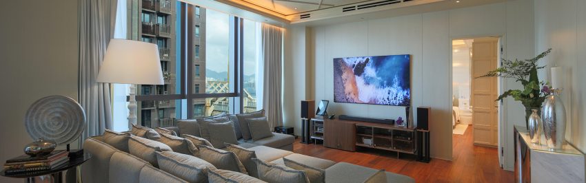 Mira Moon Penthouse Suite Living Room Entertainment